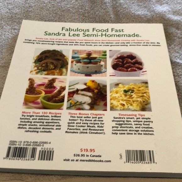 Sandra Lee Semi-Homemade cookbook - Picture 2 of 5